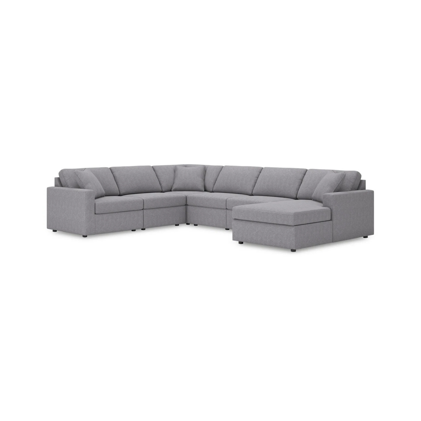 Modmax Modular 6-Piece Sectional with Right Facing Chaise