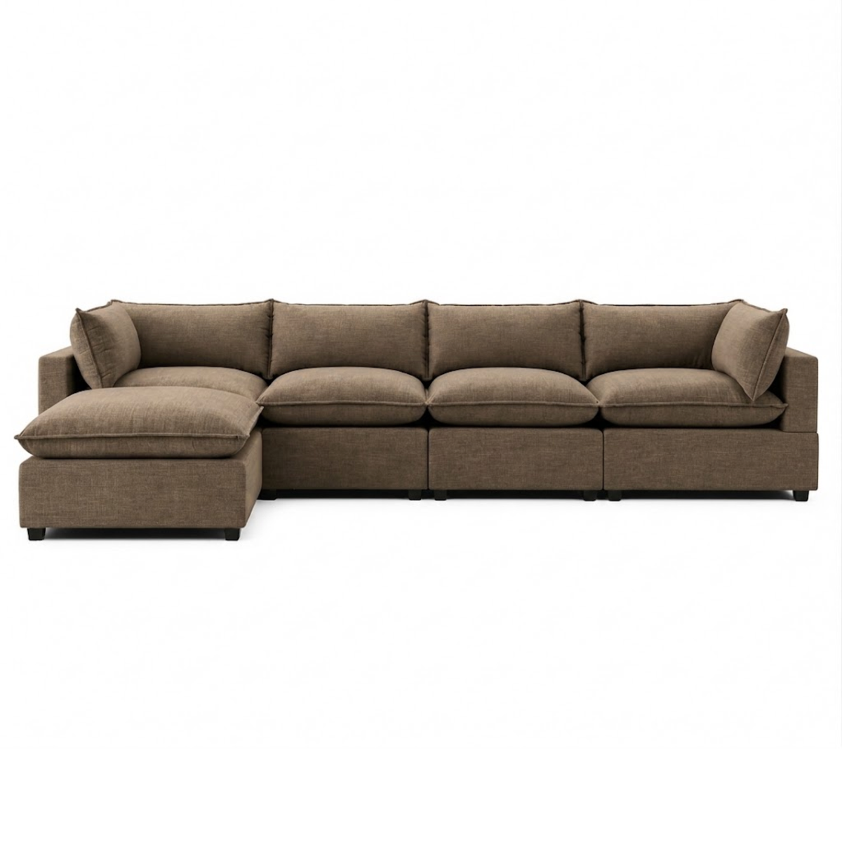 Bellamia Collections Luna Modular 4-Seater Sofa + Ottoman
