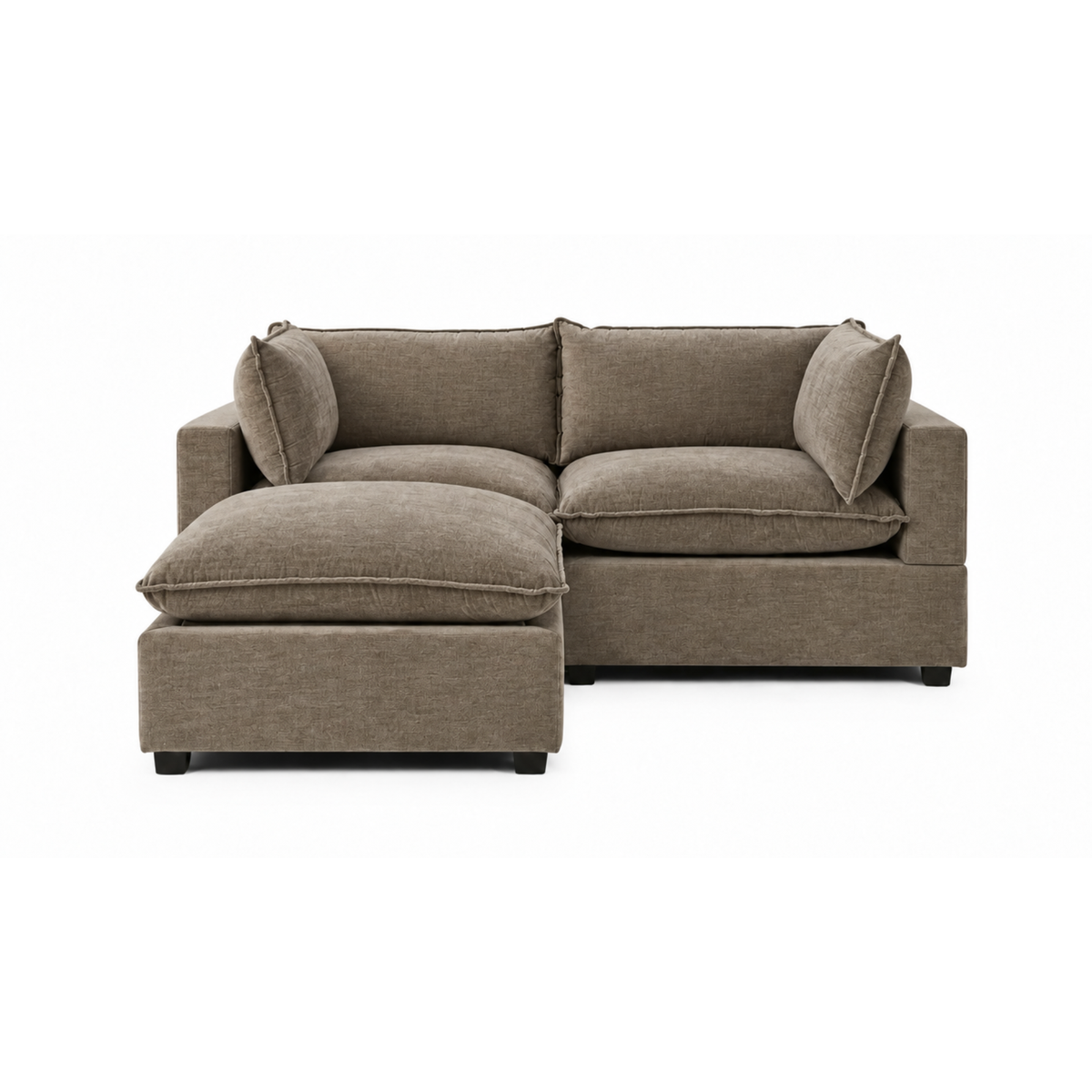 Bellamia Collections Luna Modular 86" Sofa + Ottoman