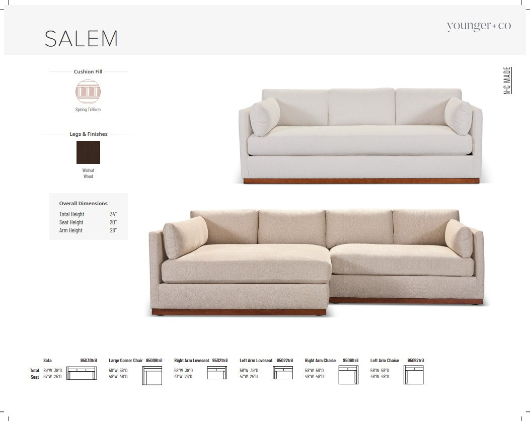 Younger Furniture Salem Sectional Collection