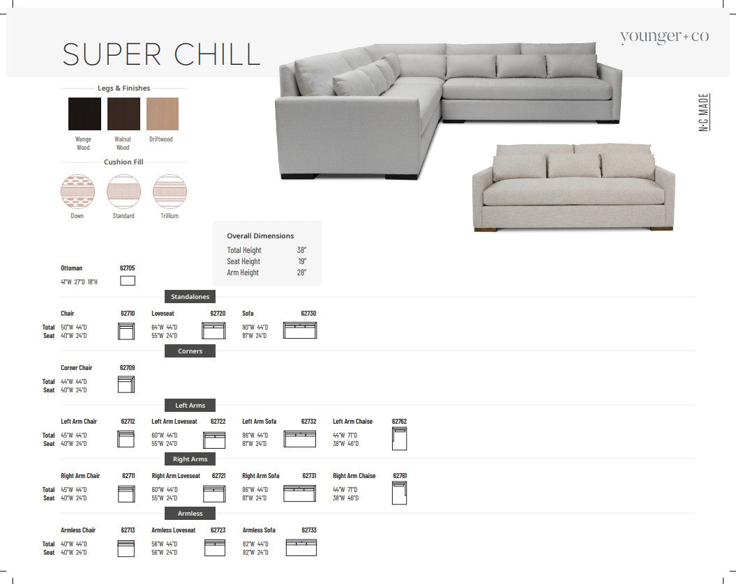 Younger Furniture Super Chill Sofa Collection