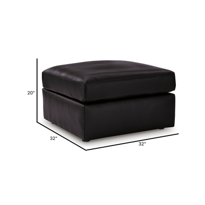 Modmax II Leather Oversized Accent Ottoman