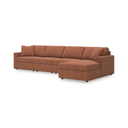 Modmax Modular 4-Piece Right Chaise Sectional
