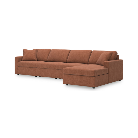 Modmax Modular 4-Piece Right Chaise Sectional
