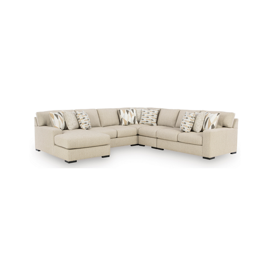 Laurelgrove 5-Piece Corner Sectional with Left Facing Chaise