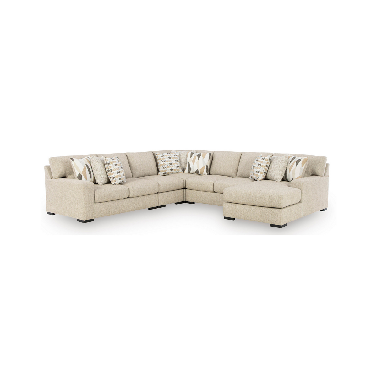 Laurelgrove 5-Piece Corner Sectional with Right Facing Chaise
