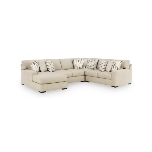 Laurelgrove 4-Piece L-Shape Sectional with Left Facing Chaise