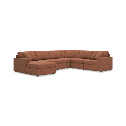 Modmax Modular 6-Piece Sectional with Left Facing Chaise