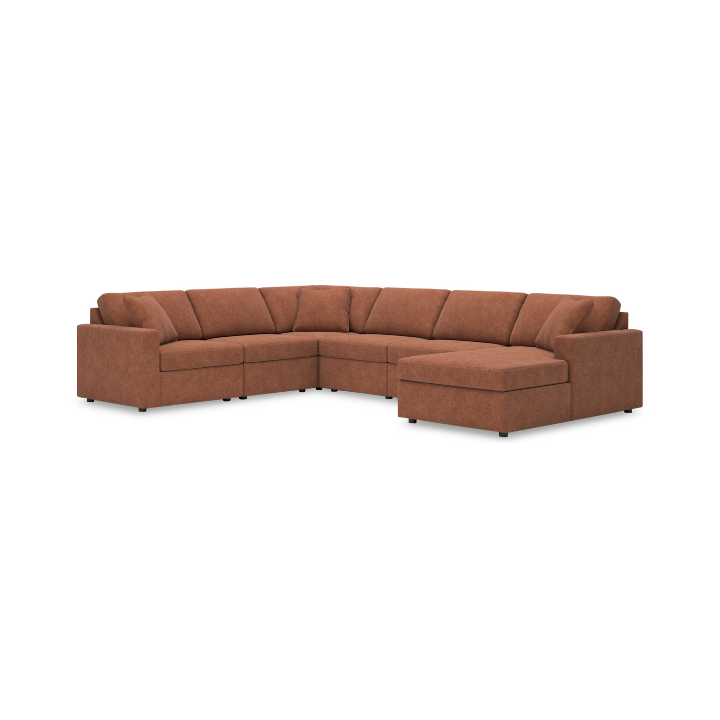 Modmax Modular 6-Piece Sectional with Right Facing Chaise