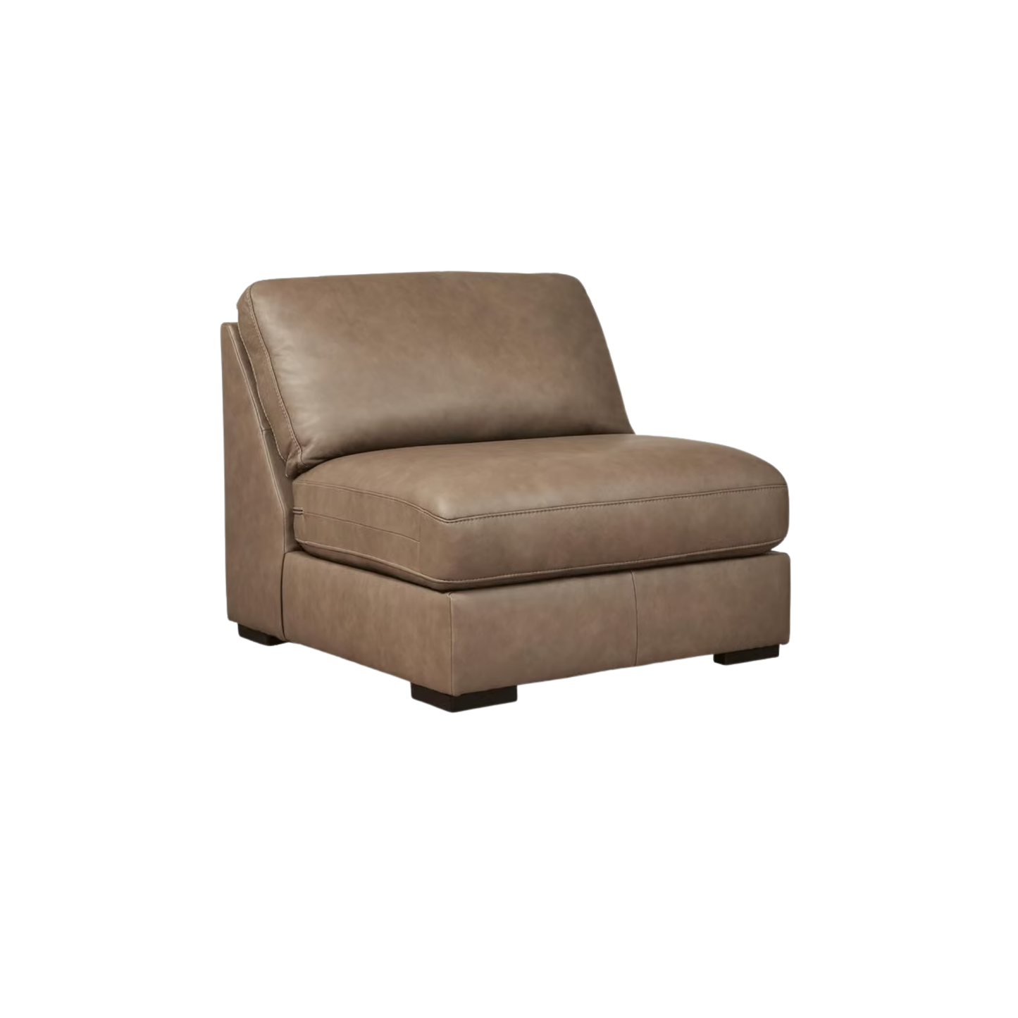 Veronella Modular Armless Piece in Sahara Leather
