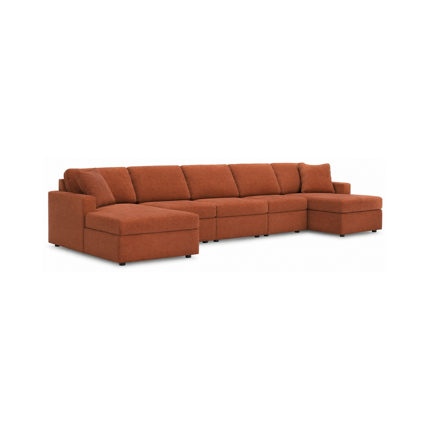 Modmax Modular 5-Piece Double Chaise Sectional