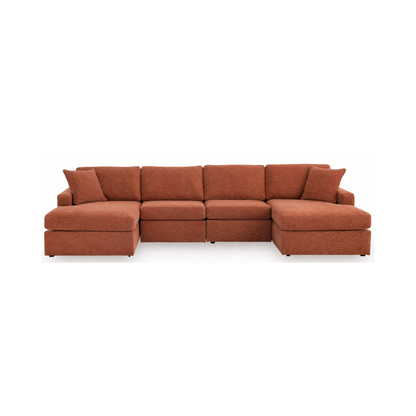 Modmax Modular 4-Piece Double Chaise Sectional
