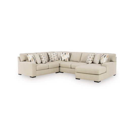 Laurelgrove 4-Piece L-Shape Sectional with Right Facing Chaise