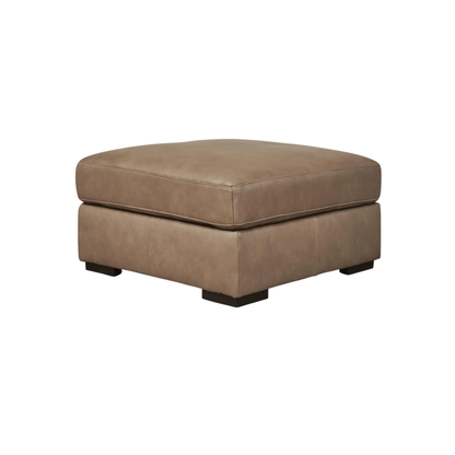 Veronella Modular Oversized Accent Ottoman in Sahara Leather