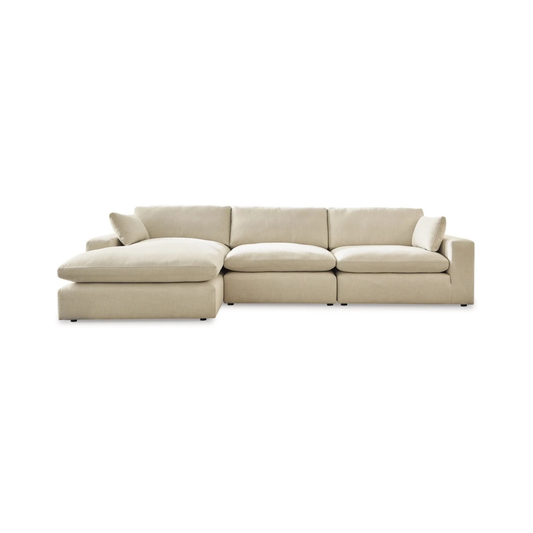 Elyza Modular Left Chaise Sectional in Linen