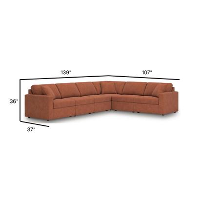 Modmax Modular 6-Piece L-Shape Sectional