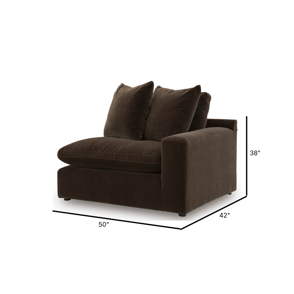 Maxton Heights Modular Right Arm Facing Chair