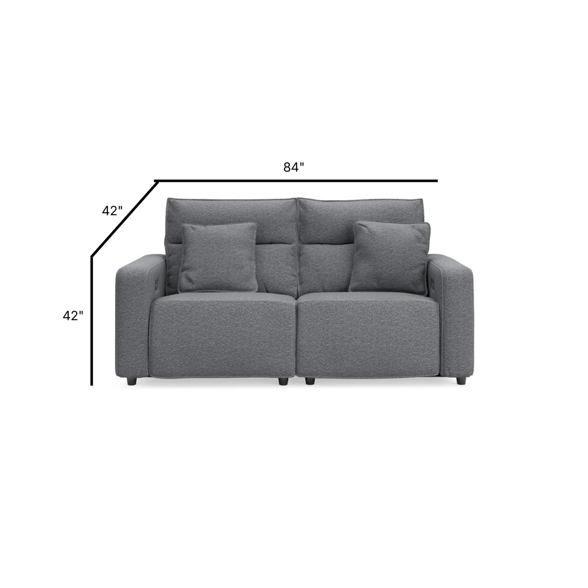 Modmax II Modular Power Reclining Loveseat