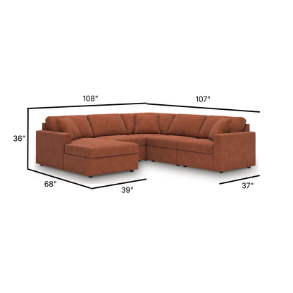 Modmax Modular Corner Sectional with Left Facing Chaise