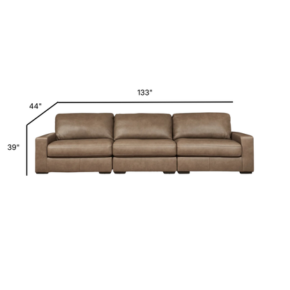 Veronella Modular Sofa in Sahara Leather