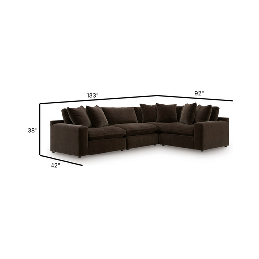 Maxton Heights Modular 4-Piece L-Shape Sectional