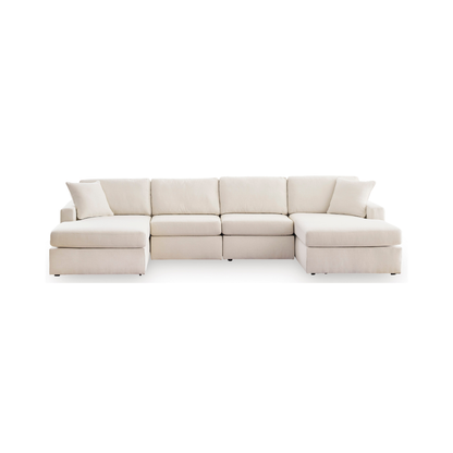 Modmax Modular 4-Piece Double Chaise Sectional