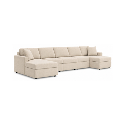 Modmax Modular 5-Piece Double Chaise Sectional