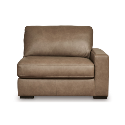 Veronella Modular Right Arm Facing Chair in Sahara Leather