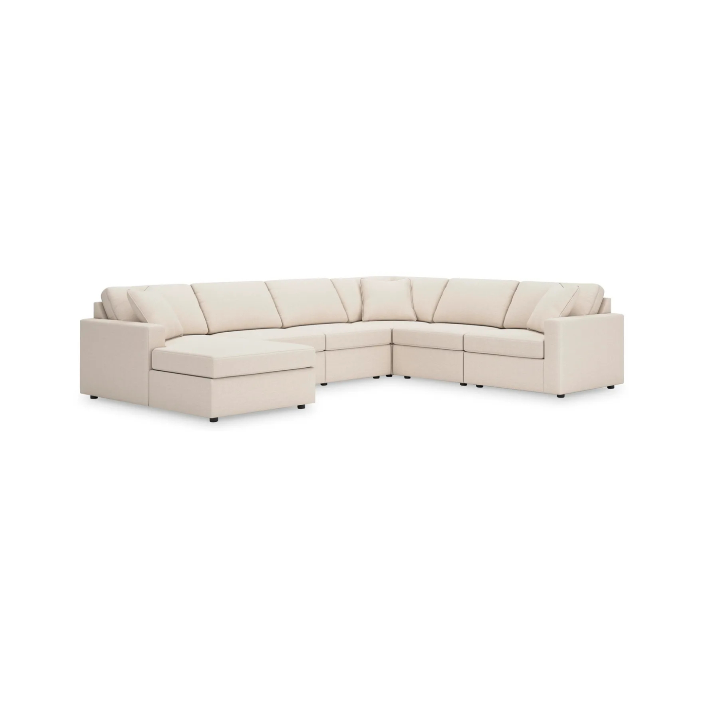 Modmax Modular 6-Piece Sectional with Left Facing Chaise