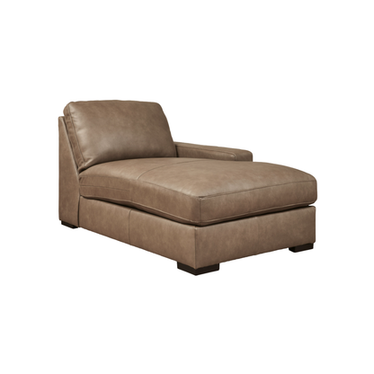 Veronella Modular Right Arm Facing Chaise in Sahara Leather