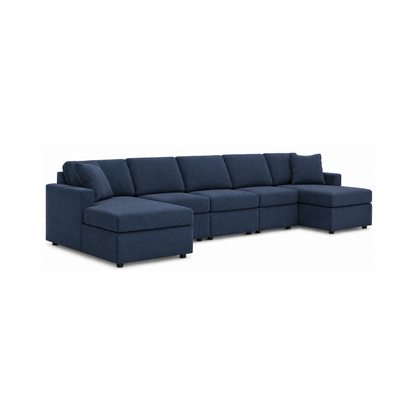 Modmax Modular 5-Piece Double Chaise Sectional