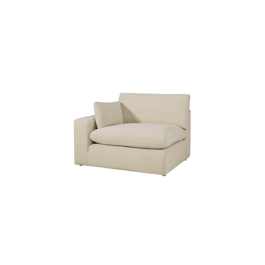 Elyza Modular Left Arm Facing Chair in Linen