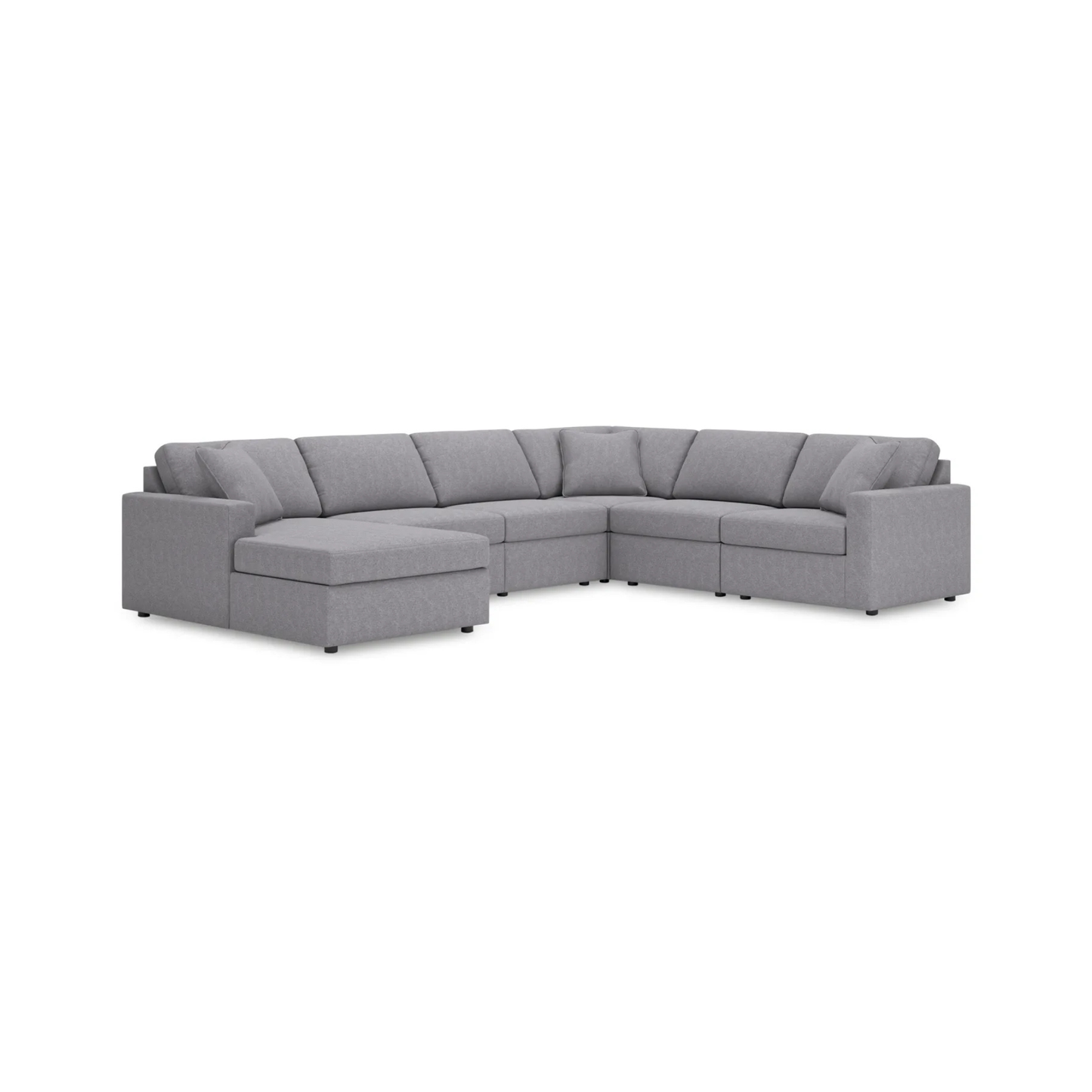 Modmax Modular 6-Piece Sectional with Left Facing Chaise