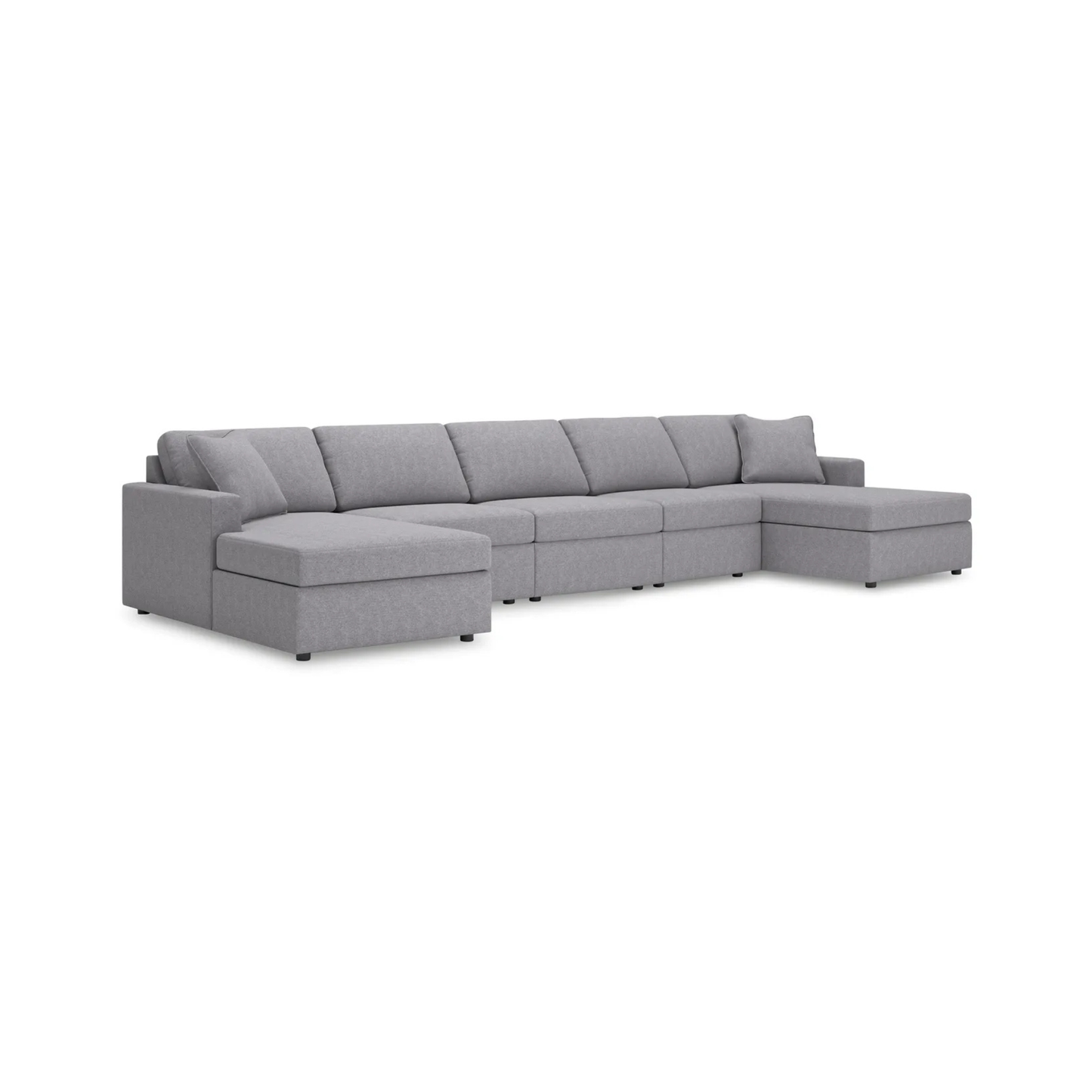 Modmax Modular 5-Piece Double Chaise Sectional