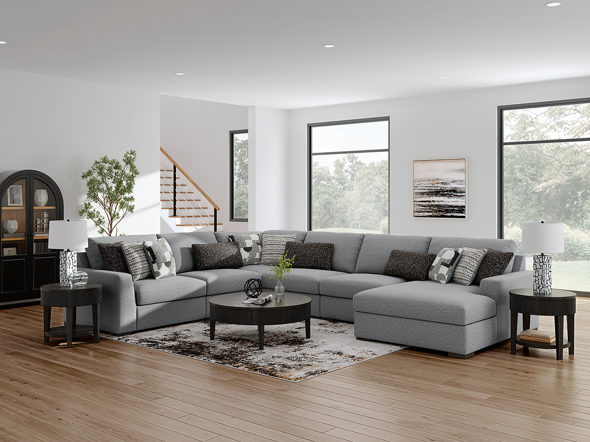 Bealton Modular 6-Piece L-Shape Sectional with Right Facing Chaise