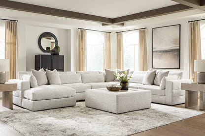 Ashbourne Estate Modular 6-Piece Sectional with Left Facing Chaise in Snowstone