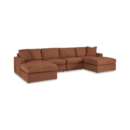 Modmax Modular 4-Piece Double Chaise Sectional