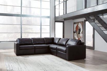 Modmax II Leather Modular 5-Piece Corner Sectional