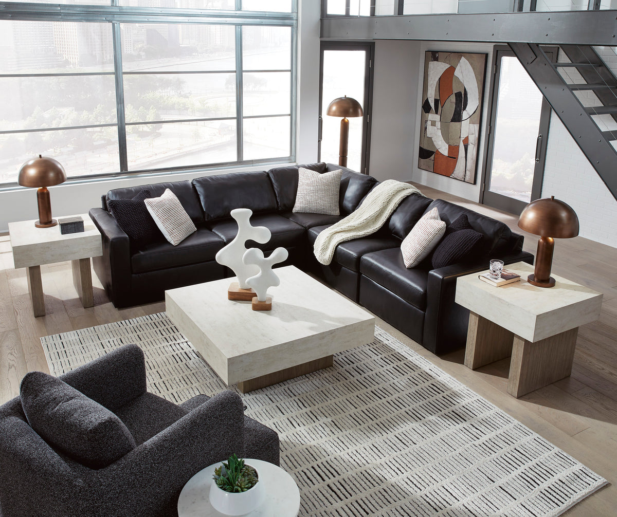 Modmax II Leather Modular 5-Piece Corner Sectional