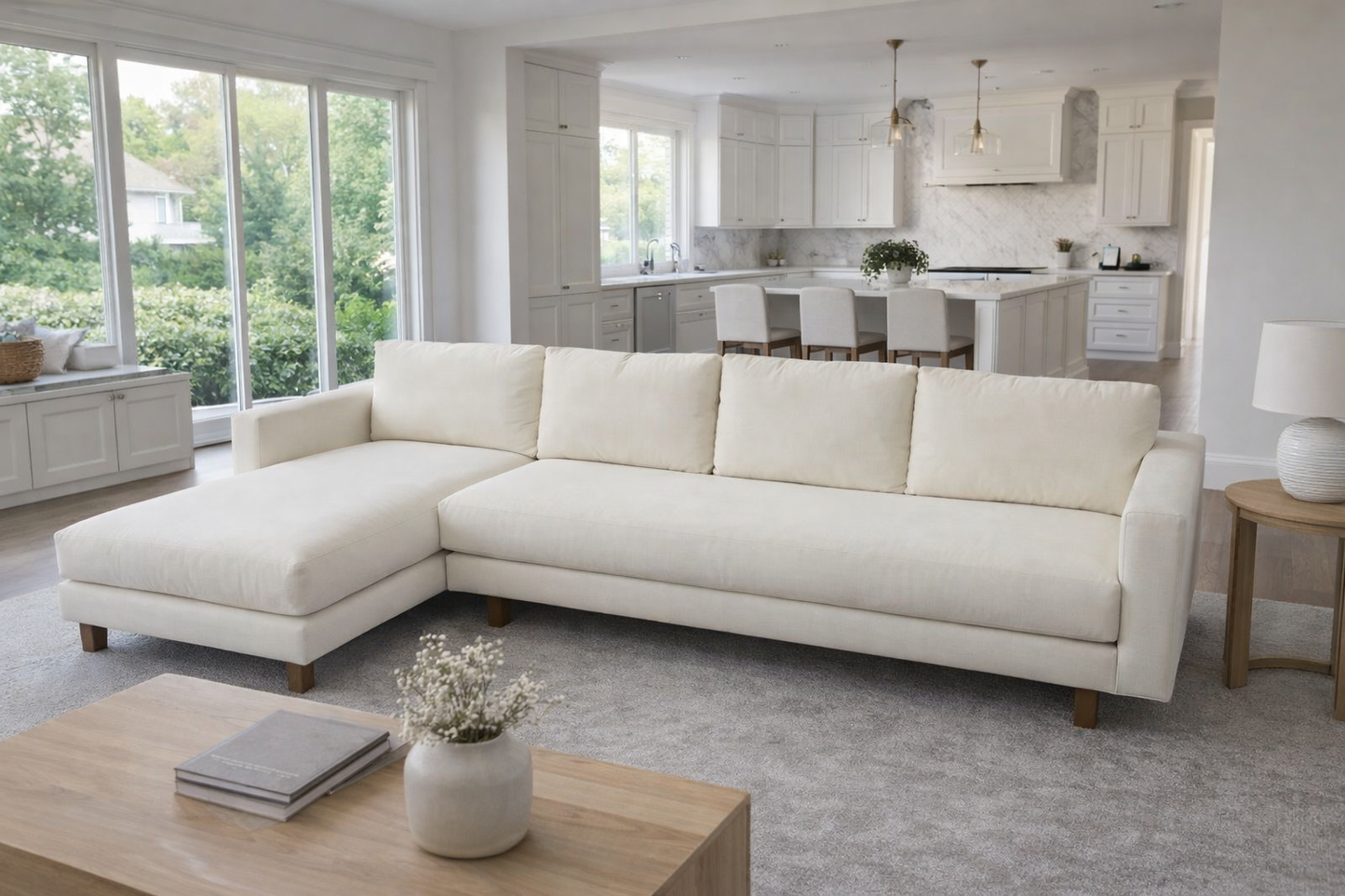 Younger Furniture Beam 2-Piece Sectional Sofa W/Left Arm Chaise