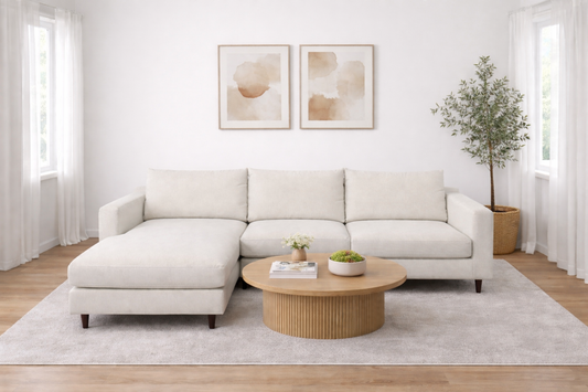 Interior Define Sloan 2-Piece Sectional Sofa W/Left Facing Chaise