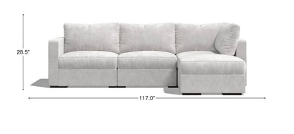 Lovesac Open-Box Modular Sectional Sofa 3 Seats 1 storage ottoman