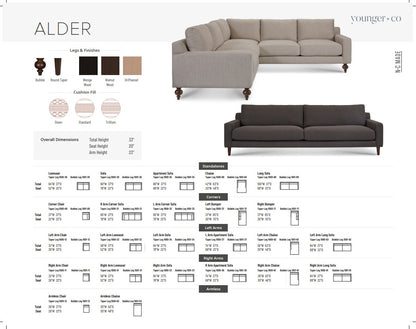 Younger Furniture Alder Sofa Collection