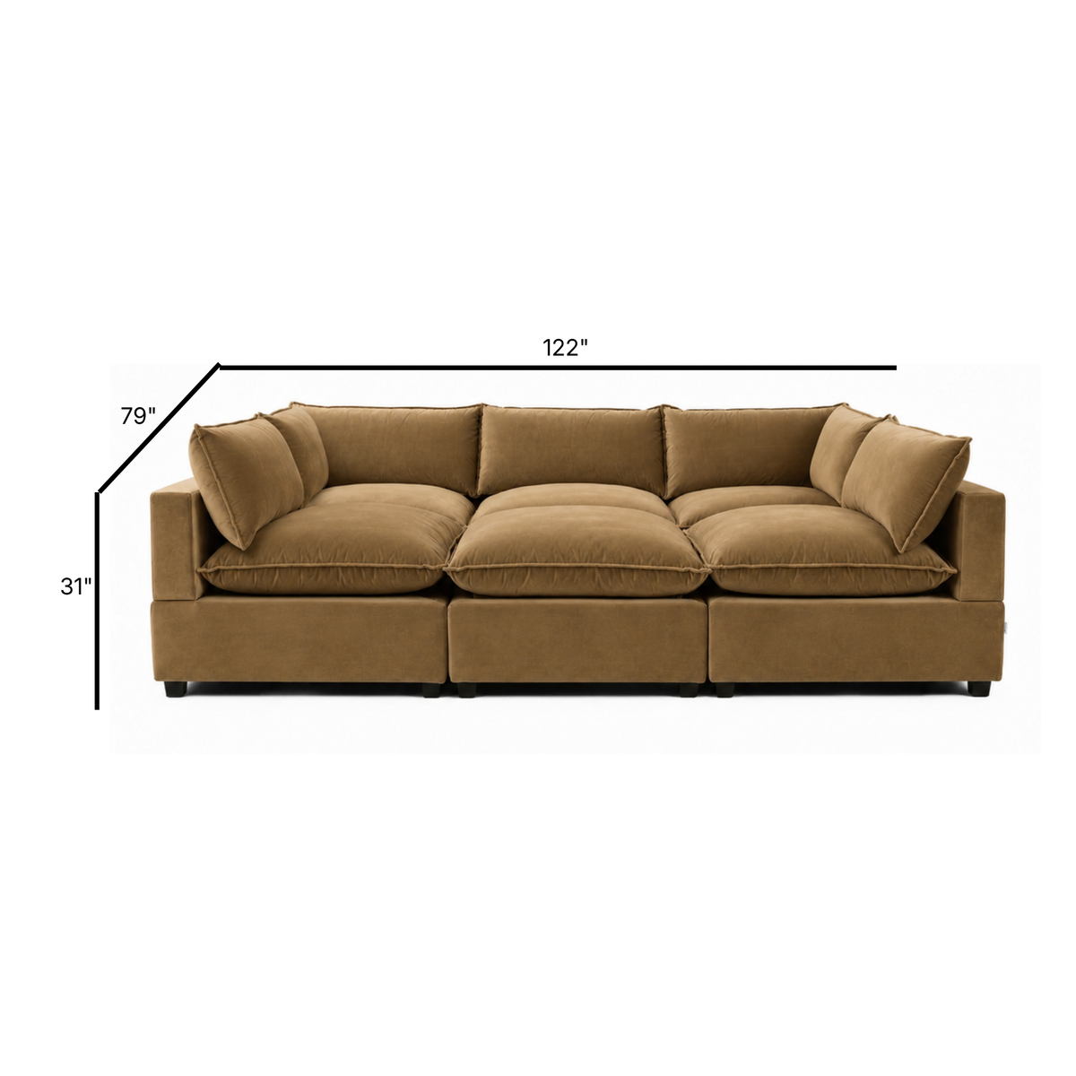 Bellamia Collections Luna Modular Pit Sectional