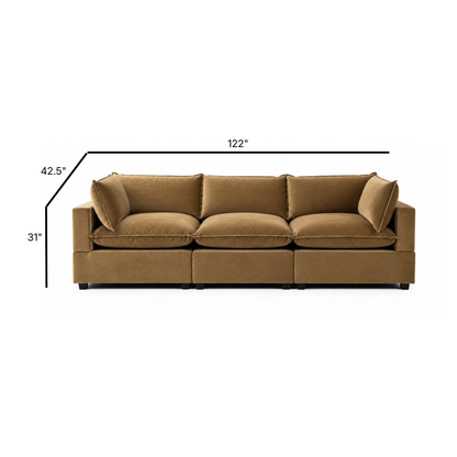 Bellamia Collections Luna Modular 122" Sofa
