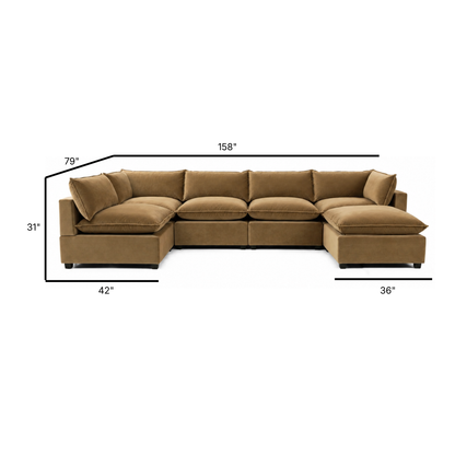 Bellamia Collections Luna Modular U-Shape Sectional