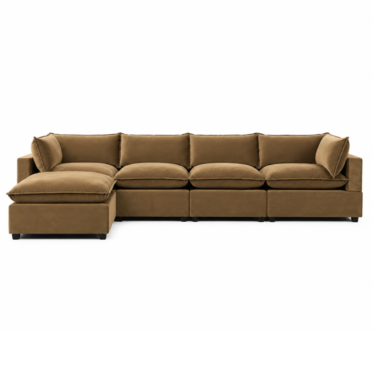 Bellamia Collections Luna Modular 4-Seater Sofa + Ottoman