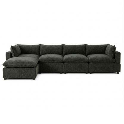 Bellamia Collections Luna Modular 4-Seater Sofa + Ottoman