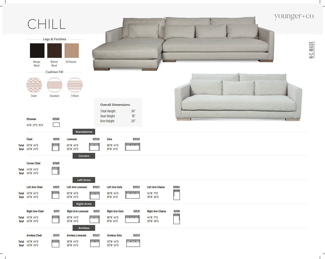 Younger Furniture Chill Sofa Collection