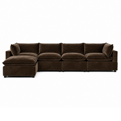 Bellamia Collections Luna Modular 4-Seater Sofa + Ottoman